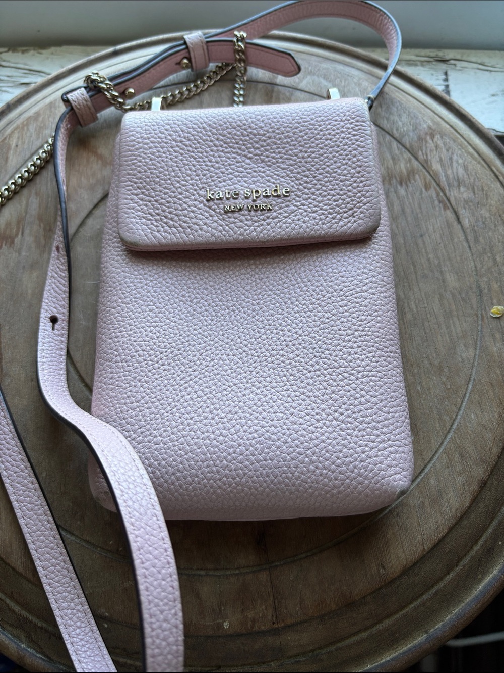 kate spade Pebbled Leather Crossbody - Blush Pink